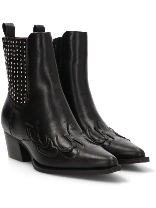 Botin Campero Mujer Tacón Medio - Etika - Kiabi Botin Campero Mujer Tacón Medio - Etika - Kiabi