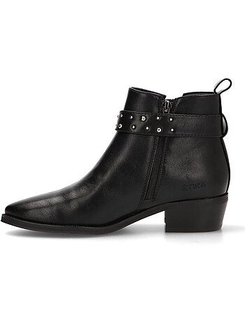 Botin Campero Mujer Tacón Medio - Etika