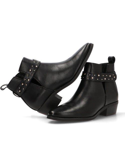 Botin Campero Mujer Tacón Medio - Etika - Kiabi