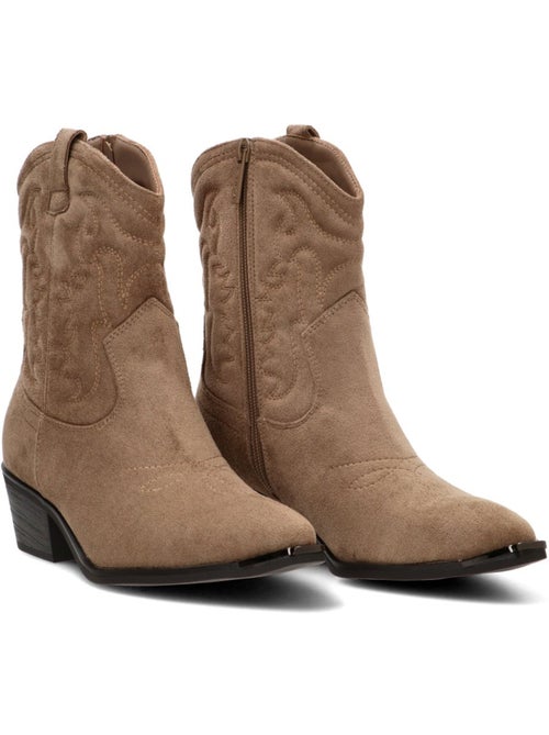 Botin campero mujer tacón medio - etika - Kiabi Botin campero mujer tacón medio - etika - Kiabi