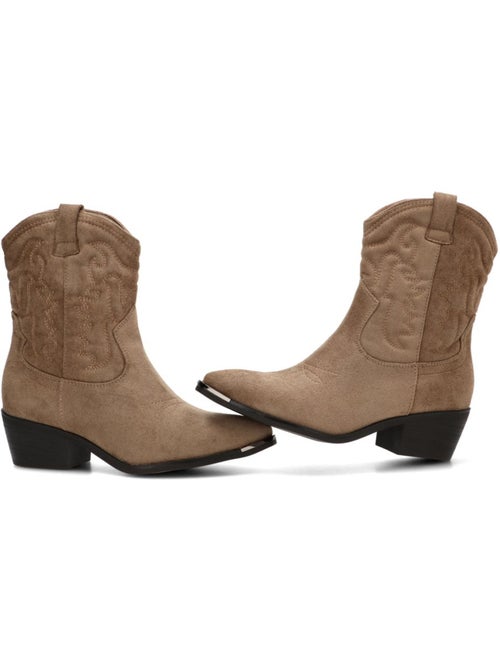 Botin campero mujer tacón medio - etika - Kiabi Botin campero mujer tacón medio - etika - Kiabi