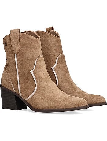 Botin campero mujer tacón medio - etika