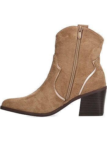 Botin campero mujer tacón medio - etika
