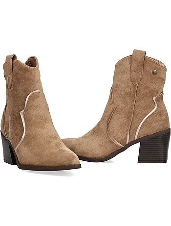 Botin campero mujer tacón medio - etika