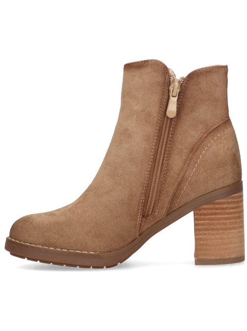 Botin Campero Mujer Tacón Medio - Etika - Kiabi