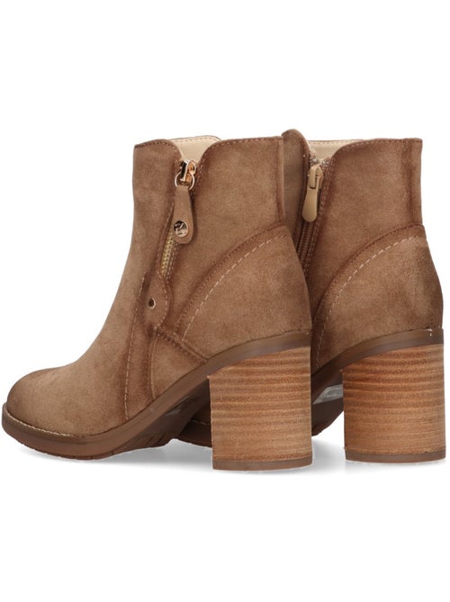 Botin Campero Mujer Tacón Medio - Etika - Kiabi