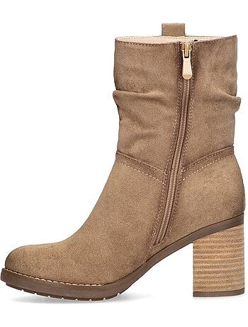 Botin Campero Mujer Tacón Medio - Etika