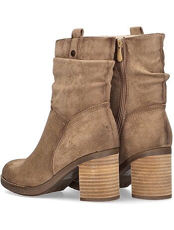 Botin Campero Mujer Tacón Medio - Etika