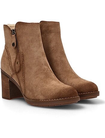 Botin Campero Mujer Tacón Medio - Etika