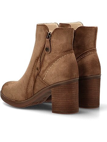 Botin Campero Mujer Tacón Medio - Etika