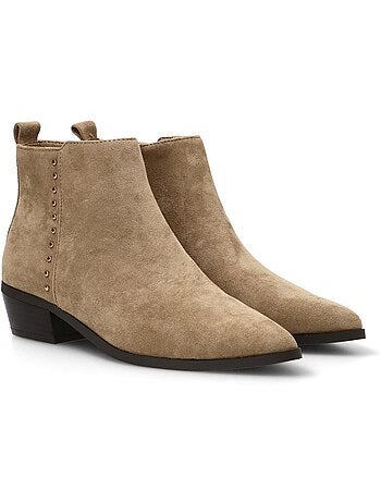 Botin Campero Mujer Tacón Medio - Etika