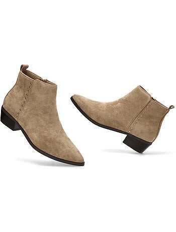 Botin Campero Mujer Tacón Medio - Etika