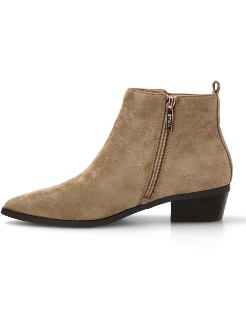 Botin Campero Mujer Tacón Medio - Etika - Kiabi Botin Campero Mujer Tacón Medio - Etika - Kiabi