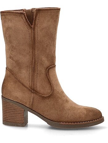 Botin Campero Mujer Tacón Medio - Etika