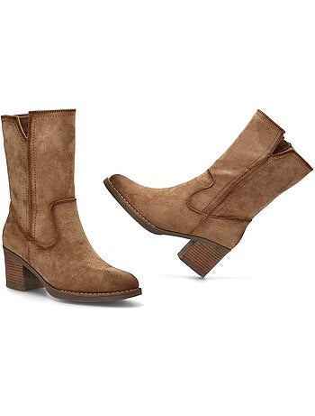 Botin Campero Mujer Tacón Medio - Etika