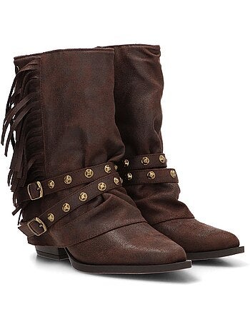 Botin campero mujer tacón medio - isteria