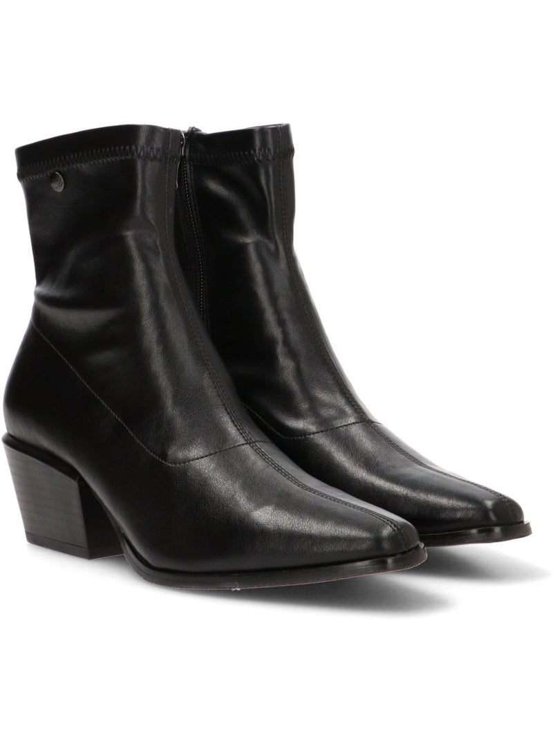 Botin campero mujer tacón medio - isteria Negro - Kiabi