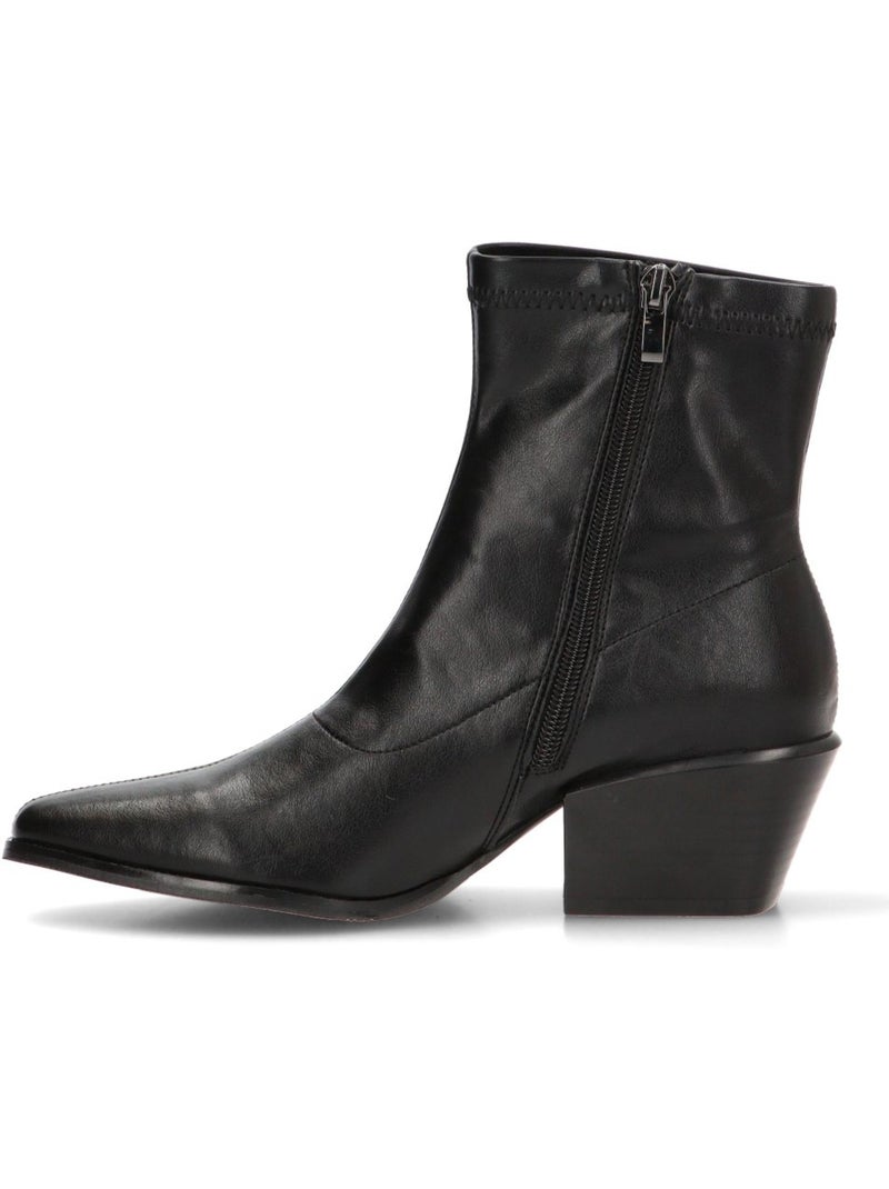 Botin campero mujer tacón medio - isteria Negro - Kiabi