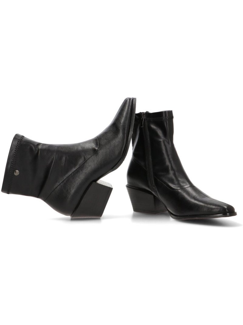 Botin campero mujer tacón medio - isteria Negro - Kiabi