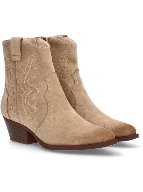 Botin campero mujer tacón medio - luna collection - Kiabi Botin campero mujer tacón medio - luna collection - Kiabi