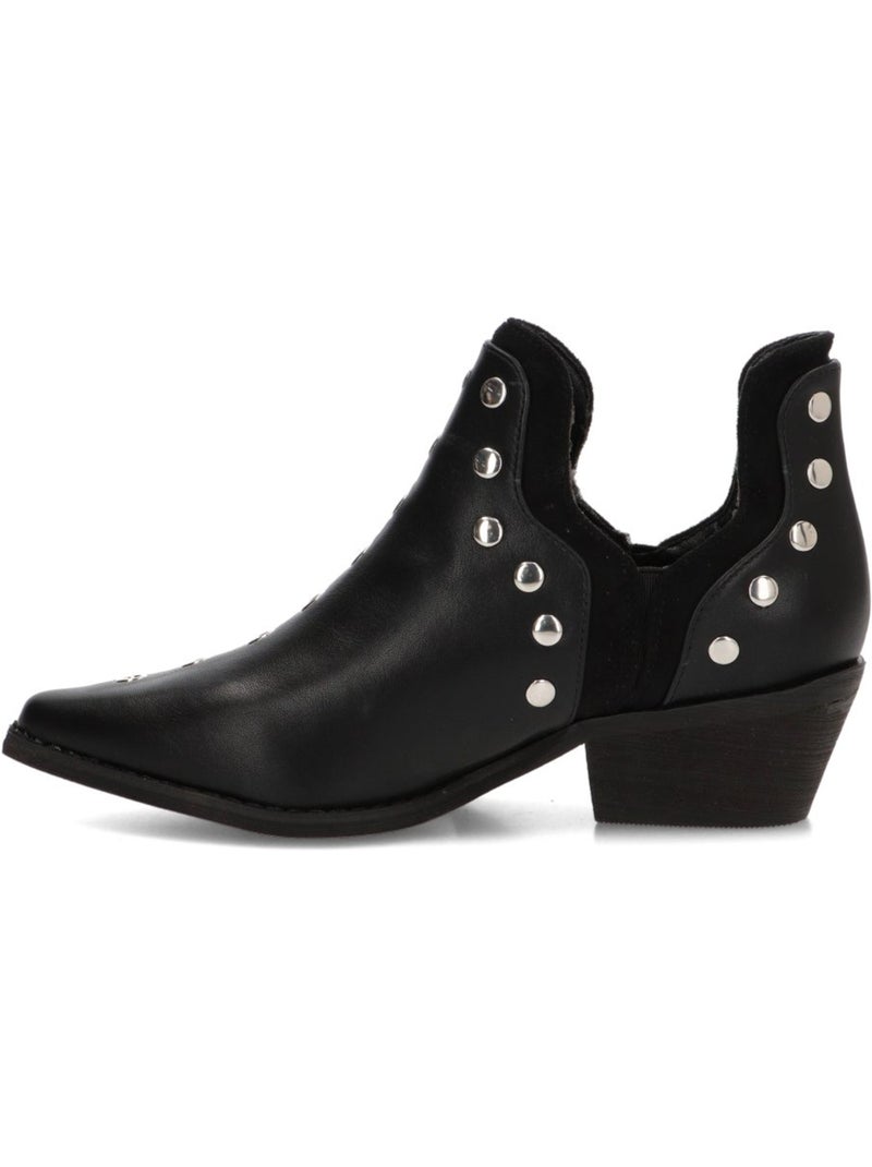 Botin campero mujer tacón medio - luna collection Negro - Kiabi