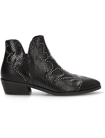 Botin Campero Mujer Tacón Medio - Luna Trend