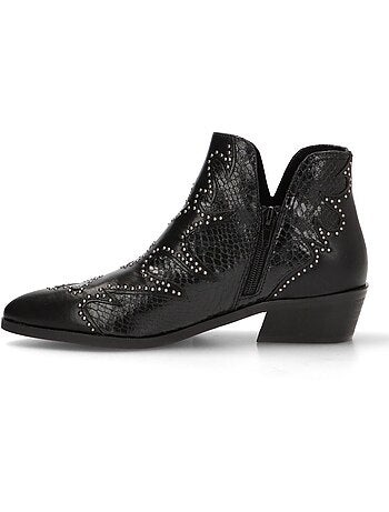 Botin Campero Mujer Tacón Medio - Luna Trend