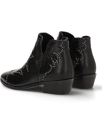 Botin Campero Mujer Tacón Medio - Luna Trend