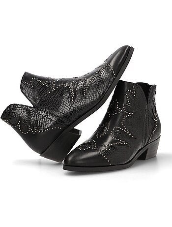 Botin Campero Mujer Tacón Medio - Luna Trend