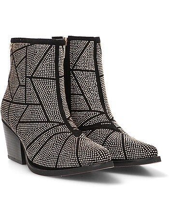 Botin Campero Mujer Tacón Medio - Xti