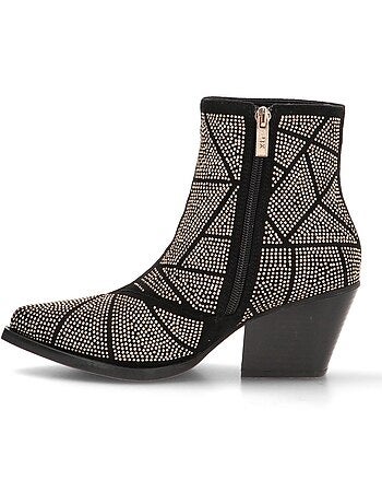 Botin Campero Mujer Tacón Medio - Xti