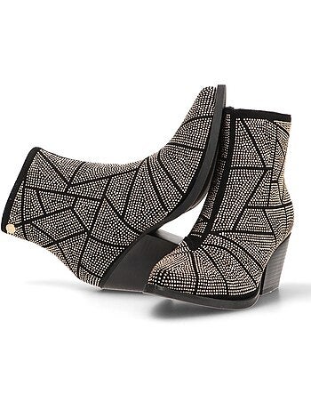 Botin Campero Mujer Tacón Medio - Xti