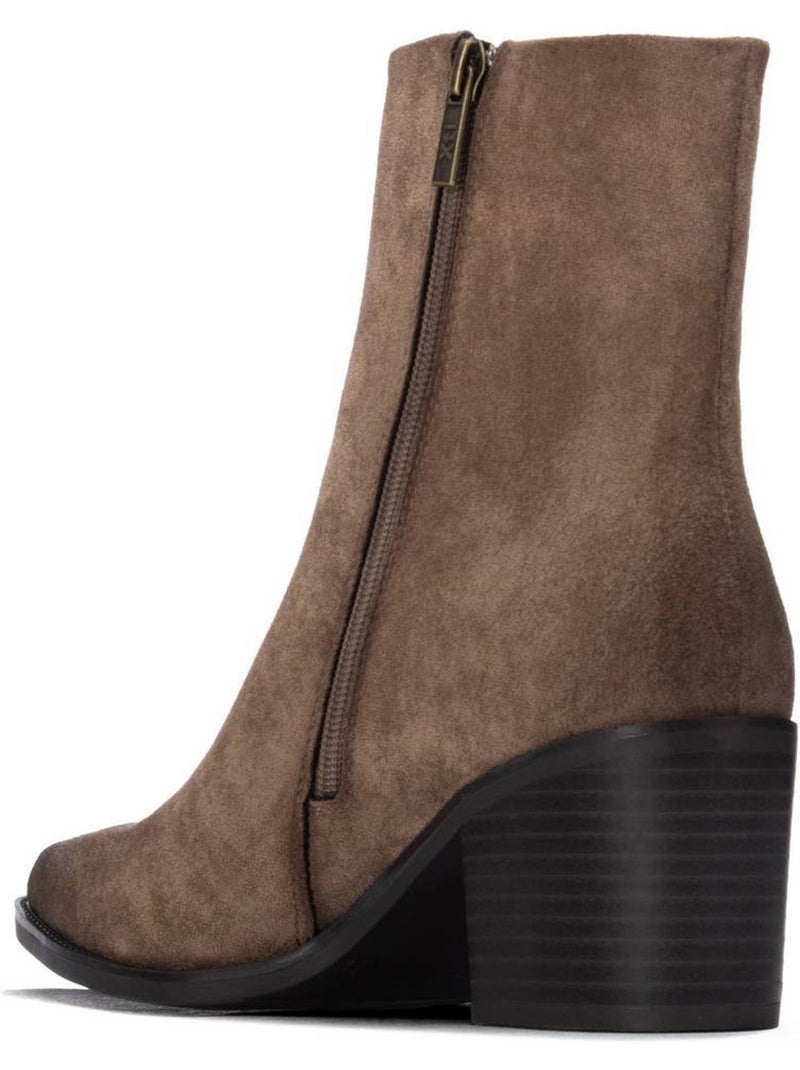 Botin campero mujer tacón medio - xti Taupe - Kiabi