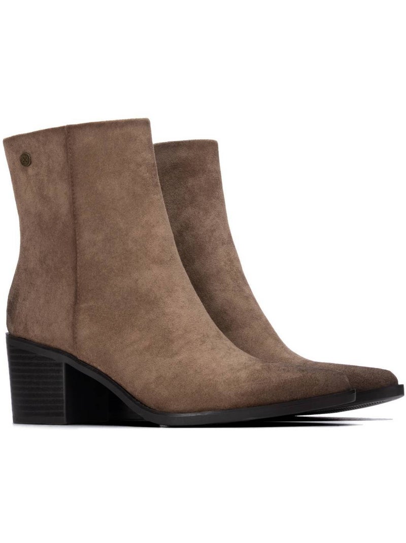 Botin campero mujer tacón medio - xti Taupe - Kiabi