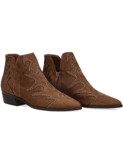 Botin campero mujer tacón medio - yulia - Kiabi Botin campero mujer tacón medio - yulia - Kiabi