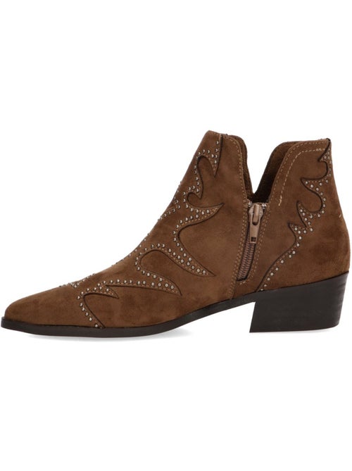 Botin campero mujer tacón medio - yulia - Kiabi Botin campero mujer tacón medio - yulia - Kiabi