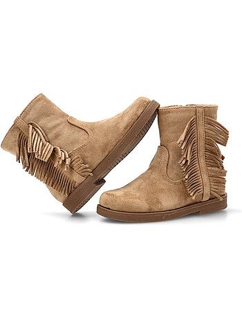 Botin campero niña suela plana - etika