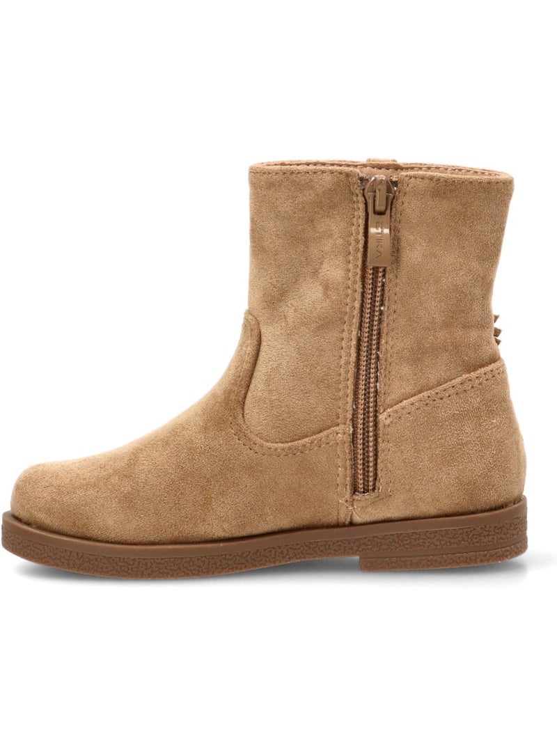 Botin campero niña suela plana - etika Taupe - Kiabi