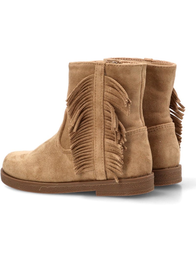 Botin campero niña suela plana - etika Taupe - Kiabi