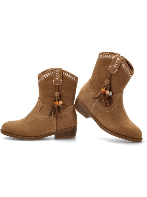 Botin campero niña tacón medio - etika - Kiabi Botin campero niña tacón medio - etika - Kiabi