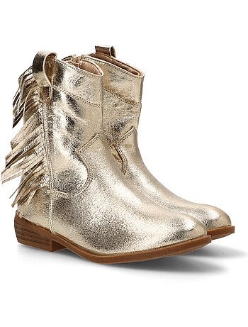Botin Campero Niña Tacón Medio - Luna Collection