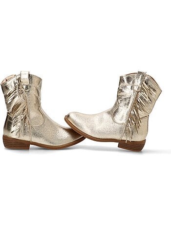 Botin Campero Niña Tacón Medio - Luna Collection