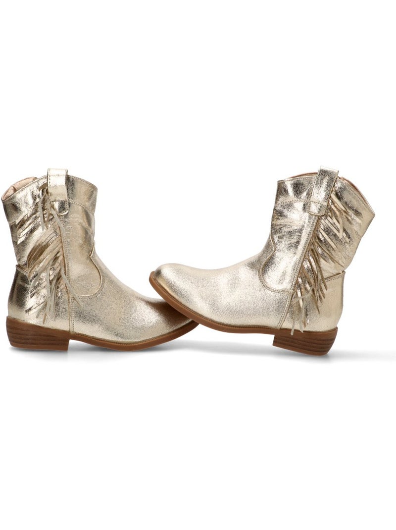 Botin Campero Niña Tacón Medio - Luna Collection Oro - Kiabi