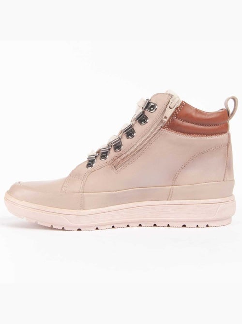 Botin Casual Cuero Purapiel - Kiabi