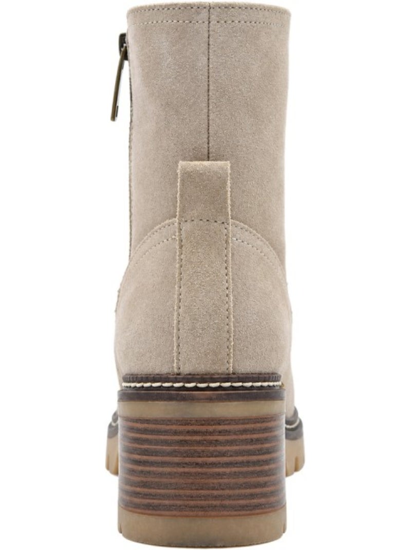 Botin casual cuero purapiel Beige - Kiabi