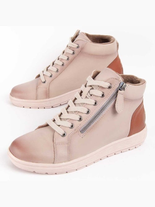 Botin Casual Cuero Purapiel - Kiabi