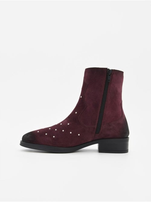 Botin Casual Cuero Purapiel - Kiabi