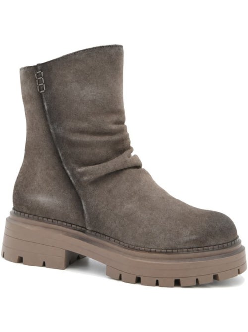 Botin casual cuero purapiel - Kiabi Botin casual cuero purapiel - Kiabi
