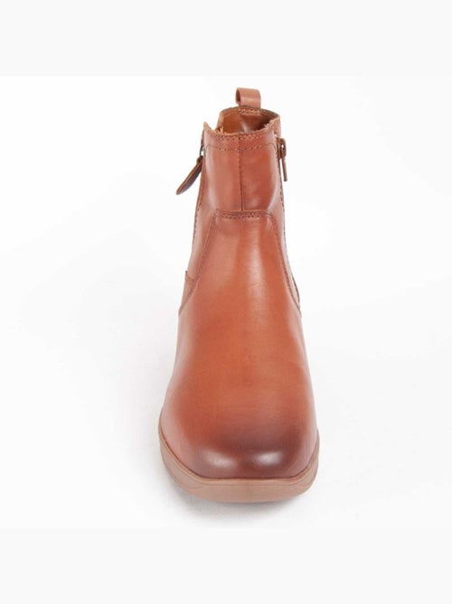 Botin Casual Cuero Purapiel - Kiabi