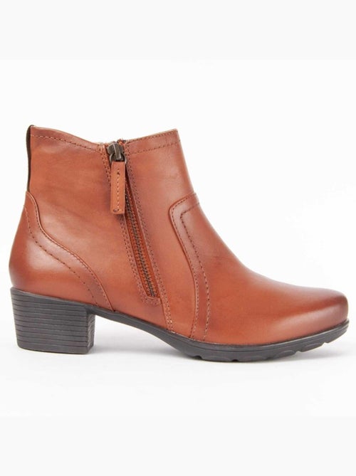 Botin Casual Cuero Purapiel - Kiabi